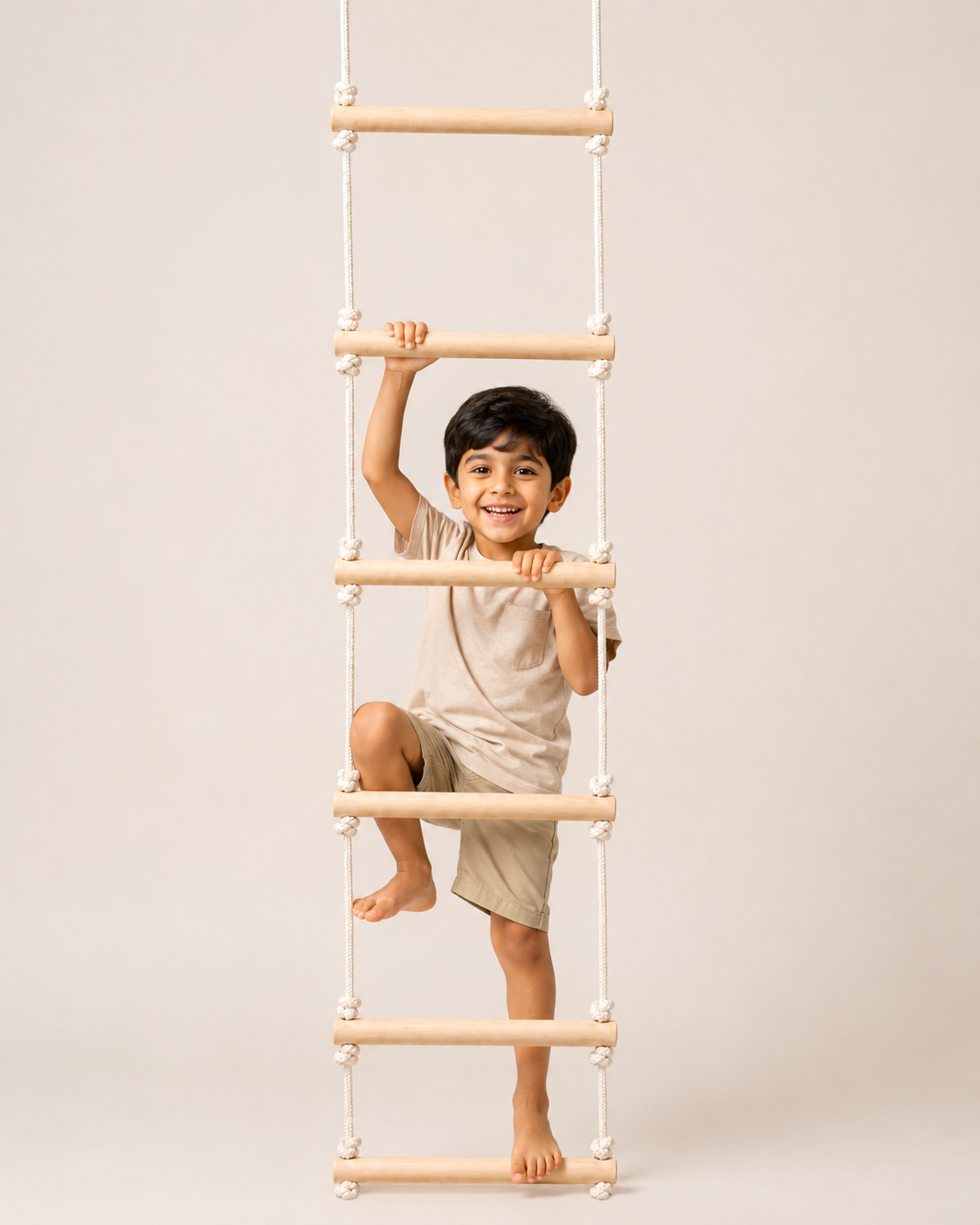 Child climbing the Calineo Climb Ladder