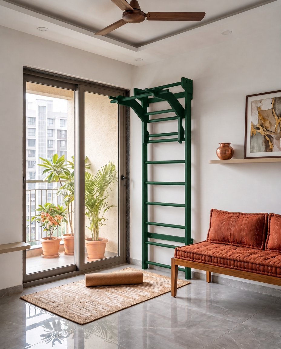 Swedish Ladder โ Forest Green - Calineo movement infrastructure