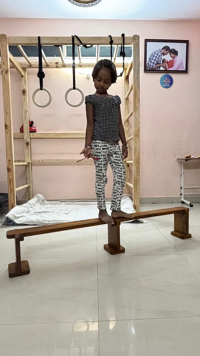 Child on Balancing Beam